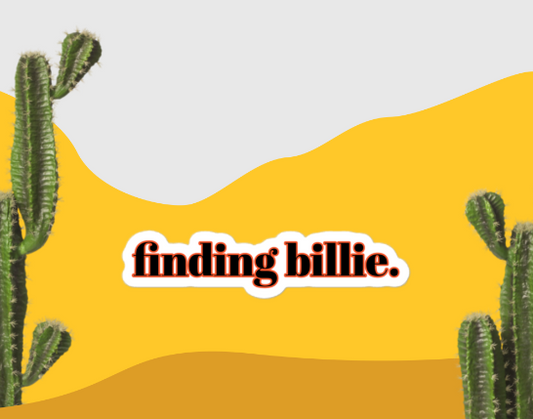 finding billie. sticker